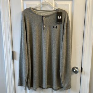 Under Armor Pull-Over. Light gray. Never worn.
